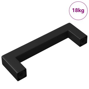 vidaXL Ročaj za pohi&scaron;tvo 530 kos Črna 105 x 12 x 36 mm elezo