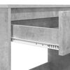 vidaXL Miza s predalom Betonsko siva 100 x 50 x 78 cm Konstruiran les