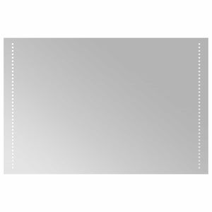 vidaXL LED kopalni&scaron;ko ogledalo Transparentno 90 x 60 cm kaljeno steklo