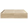 vidaXL Posteljni okvir sonoma hrast 180x200 cm