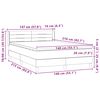 vidaXL Box spring postelja z vzmetnico roza 140x210 cm žamet