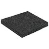 vidaXL Tlak za patio iz gumijskega granulata Črna 9 x 9 x 0,8 cm Guma