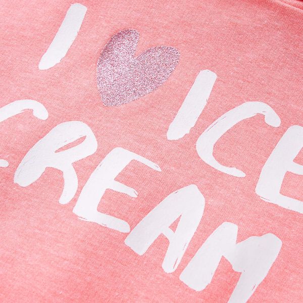 Otroški pulover s kapuco živo roza 140