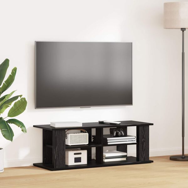 vidaXL Stojalo za TV Črna Orehovina 96 x 35 x 33,5 cm