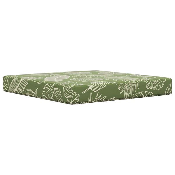 vidaXL Zunanja blazina za kavč 3 pcs Listnati dizajn Poliester