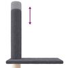 vidaXL Mačje drevo od tal do stropa temno sivo 250,5-276,5 cm