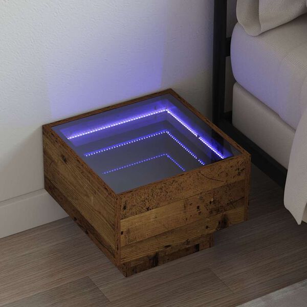 vidaXL Klubska miza Star les 40 x 40 x 30 cm Konstruiran les