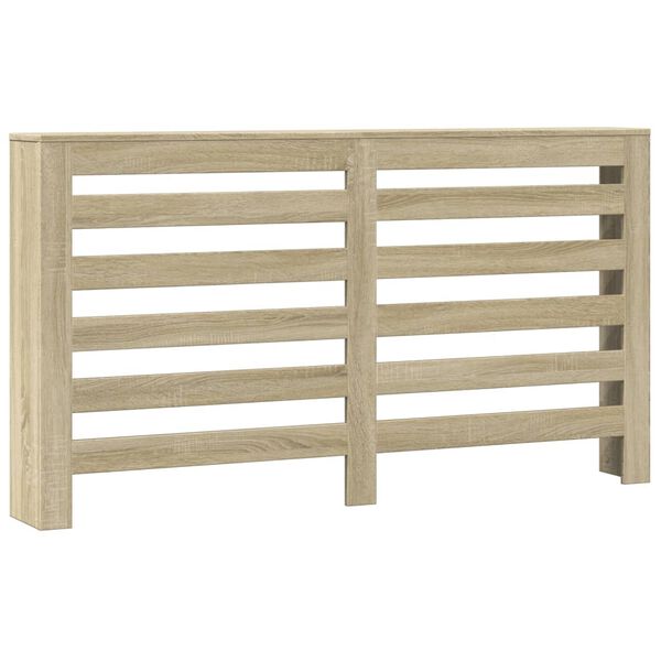vidaXL Pokrov za radiator sonoma hrast 149x20x82 cm inženirski les