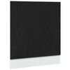 vidaXL Panel za pomivalni stroj Lyon črn hrast 60x1,5x67 cm inženirski les