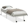 vidaXL posteljni okvir brez vzmetnice zložljiv beli 75x190 cm jeklo