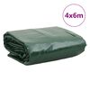 vidaXL Ponjava zelena 4x6 m 650 g/m²