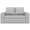 vidaXL Sofa postelja 60cm Oblačno siva blago