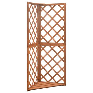 vidaXL Kotna oporna mreža 50x50x145 cm trden les jelke