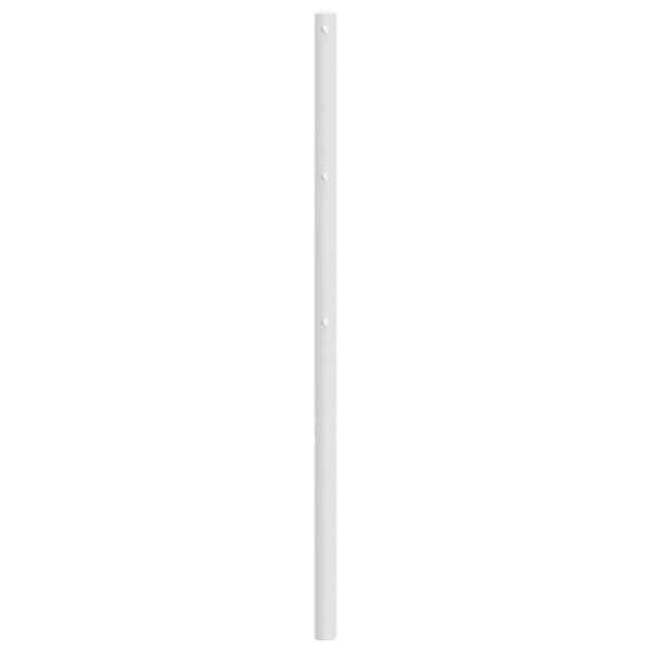 vidaXL Kovinsko vzglavje belo 107 cm