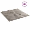 vidaXL Stenske plo&scaron;če 24 pcs Beton Siva 50 x 50 cm XPS Pena