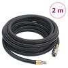 vidaXL Hibridna zračna cev črna 0,6" 2 m guma in PVC