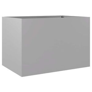 vidaXL Cvetlično korito srebrno 62x47x46 cm pocinkano jeklo