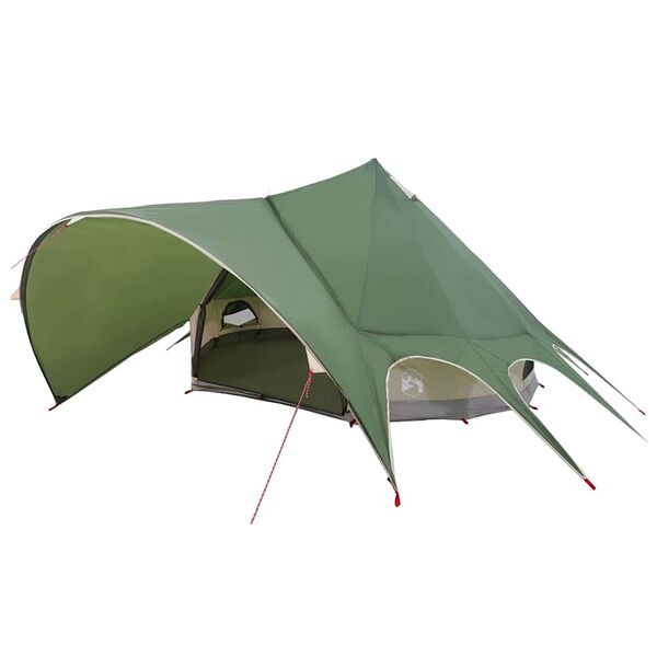 vidaXL Teepee &scaron;otor s streho Zelena in Siva 600 x 600 x 347 cm
