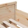 vidaXL Konstrukcija postelje Rjava 80 x 200 cm Masivno borovo les
