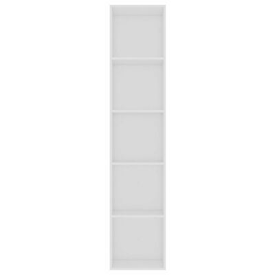vidaXL Knjižna omara bela 40x30x189 cm iverna plošča