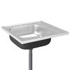vidaXL Kuhinjsko pomivalno korito z odcejalnikom 600x600x155 mm
