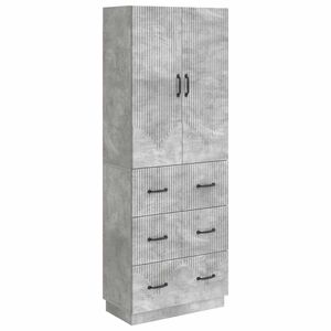 vidaXL Set omar 2 pcs Betonsko siva 66 x 34,5 x 87 cm Inženirski les