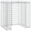 vidaXL Gabionska stena za smetnjak 110x91x120 cm pocinkano železo