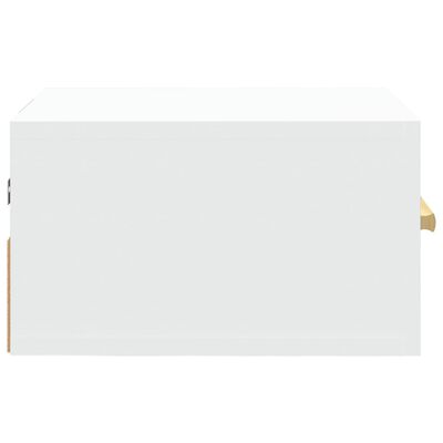vidaXL Stenska nočna omarica 2 kosa bela 35x35x20 cm