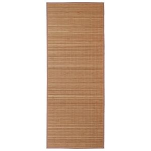 Pravokotna preproga iz rjavega bambusa 80x300 cm