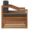 vidaXL Zunanja garnitura za sedenje Masiven les akacije Naravna