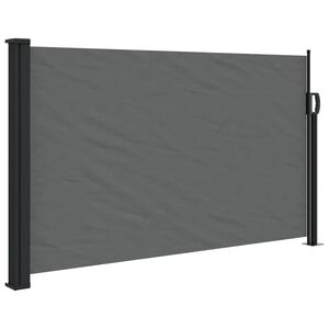 vidaXL Zložljiva stranska tenda antracitna 120x600 cm