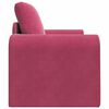 vidaXL Sofa postelja Vinorodna rdeča 98 x 71 x 83 cm Žamet