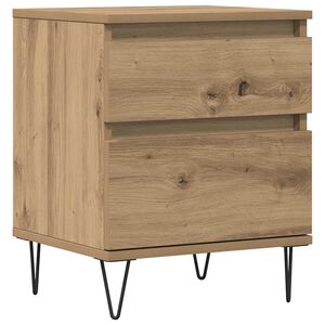 vidaXL Nočna omarica artisan hrast 40x35x50 cm inženirski les
