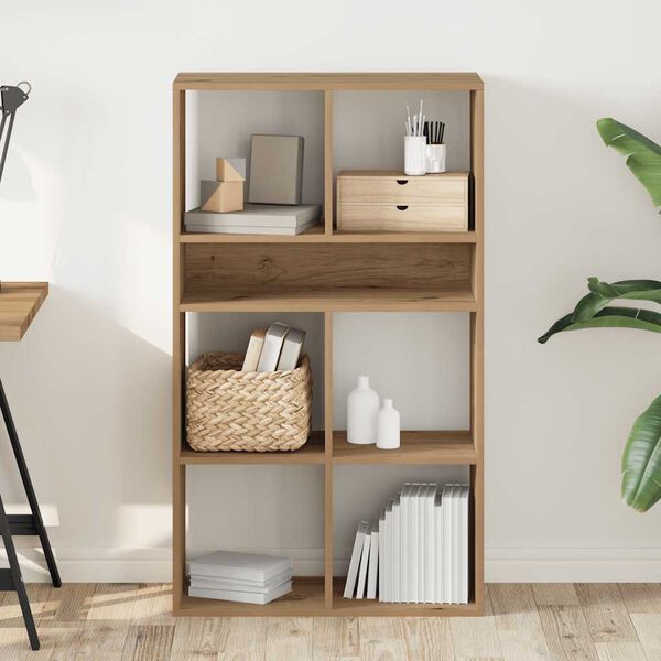 vidaXL Knjižna omara artisan hrast 66x31x112 cm inženirski les