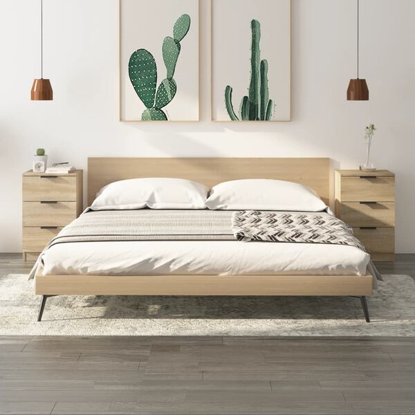 vidaXL Nočne omarice 2 kosa sonoma hrast 40x36x65 cm