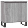 vidaXL Kopalni&scaron;ka omarica siva sonoma 58x33x60 cm inženirski les