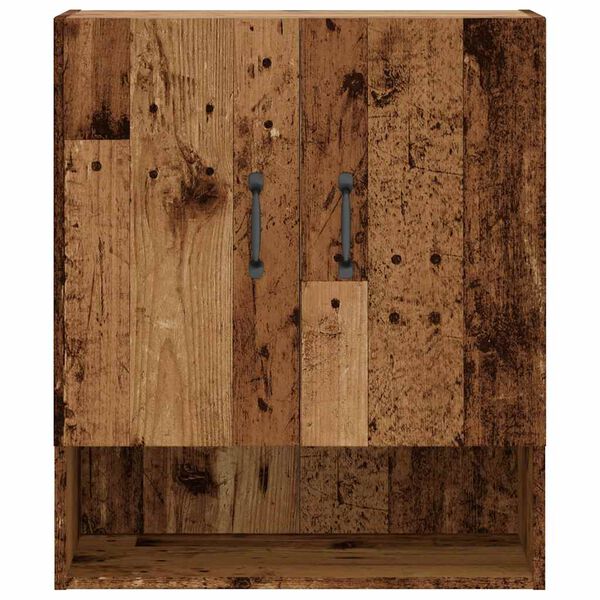 vidaXL Stenska omarica Old Wood 60x31x70 cm Inženirski les