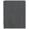 vidaXL Nočna omarica 2 kosa siva 35,5x33,5x41,5 cm trdna borovina