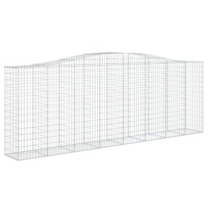 vidaXL Obokana gabonska ko&scaron;ara 400x50x140/160 cm pocinkano železo
