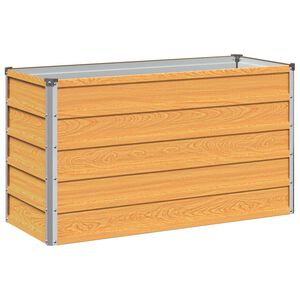 vidaXL Povi&scaron;ana vrtna gredica Naravna 100 x 40 x 55 cm