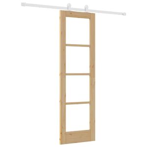 vidaXL Drsna vrata ORKDAL 61 x 198,5 cm Trden borov les in steklo