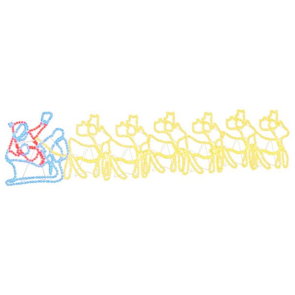 vidaXL Božična dekoracija večbarvno 69 x 79 cm PVC