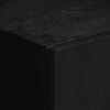 vidaXL Komoda črn 90x33x75 cm inženirski les