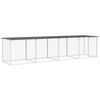 vidaXL Koko&scaron;njak s streho antracitna 403x98x90 cm pocinkano jeklo