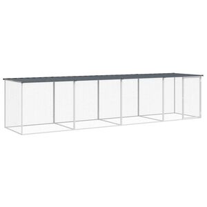 vidaXL Koko&scaron;njak s streho antracitna 403x98x90 cm pocinkano jeklo