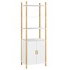 vidaXL Visoka omarica bela 60x40x173 cm inženirski les