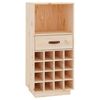 vidaXL Stojalo za vino 45x34x100 cm trdna borovina
