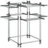 vidaXL Stojalo za su&scaron;enje perila 107x107x120 cm aluminij