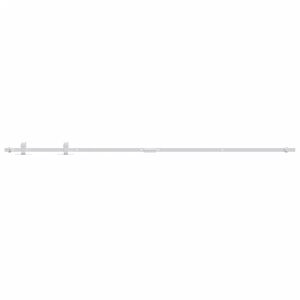 vidaXL Mini komplet za drsna vrata omare iz jekla bel 200 cm