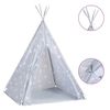 vidaXL Otro&scaron;ki tipi &scaron;otor z vrečo poliester siv 115x115x160 cm